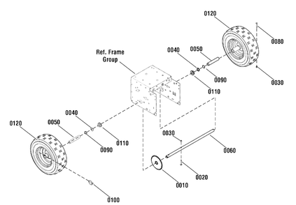Wheels (1741949) Diagram and Parts List for 1695749-18-2864-30 2009 Briggs and Stratton Snow Blower